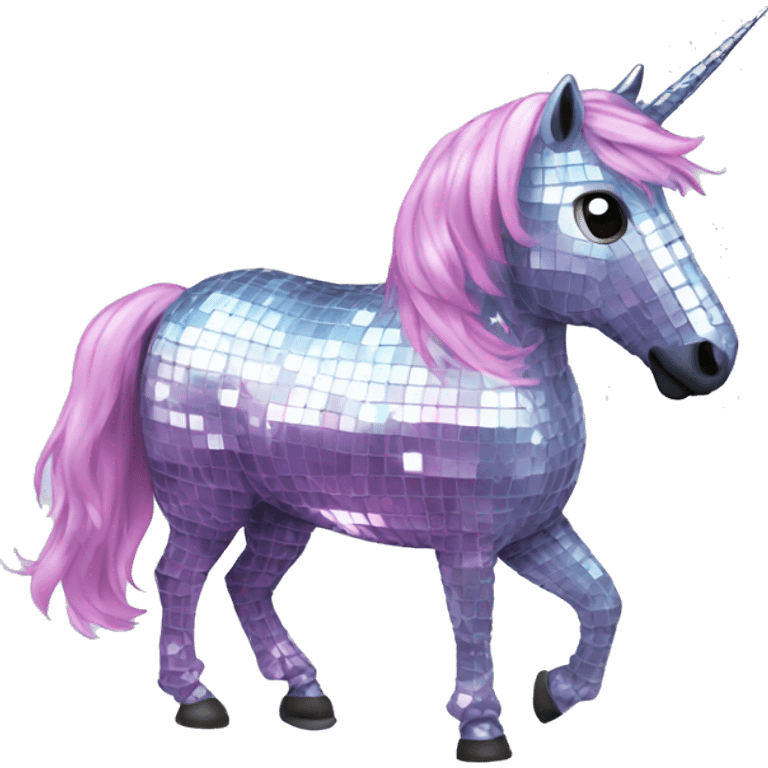 Disco Ball unicorn emoji