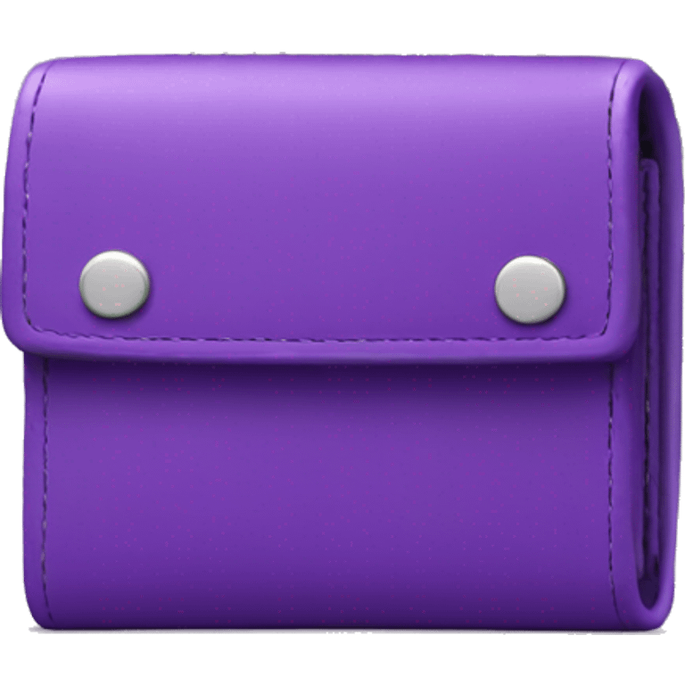 purple wallet with money coming out emoji