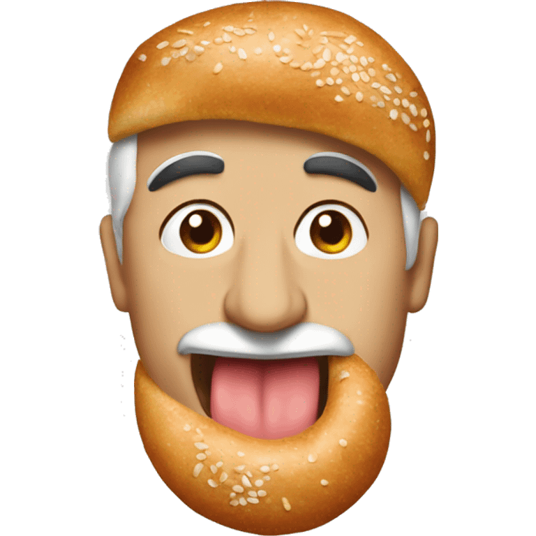 Gülen simit emoji