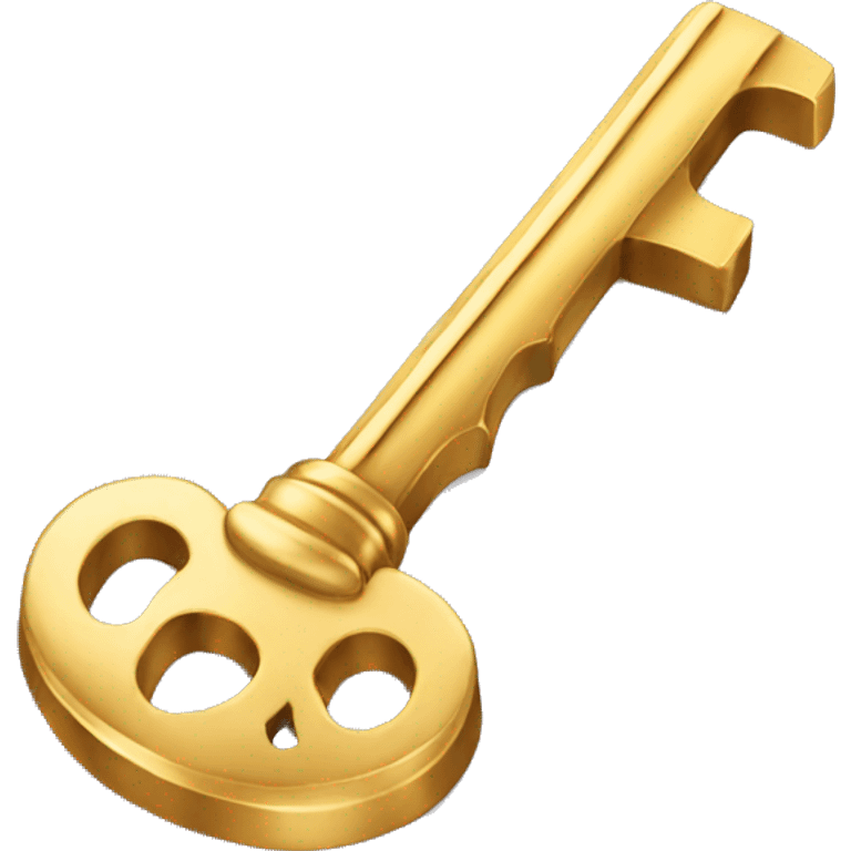 Gold colour key emoji