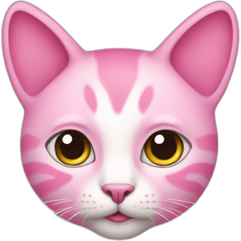 cat pink emoji