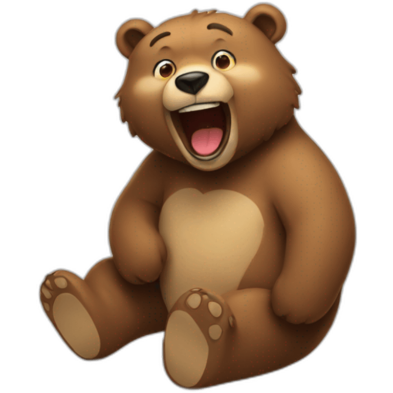 Bear laught emoji