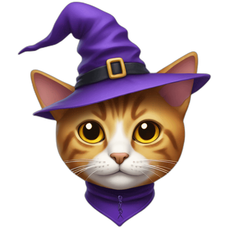 cat with witch's hat emoji