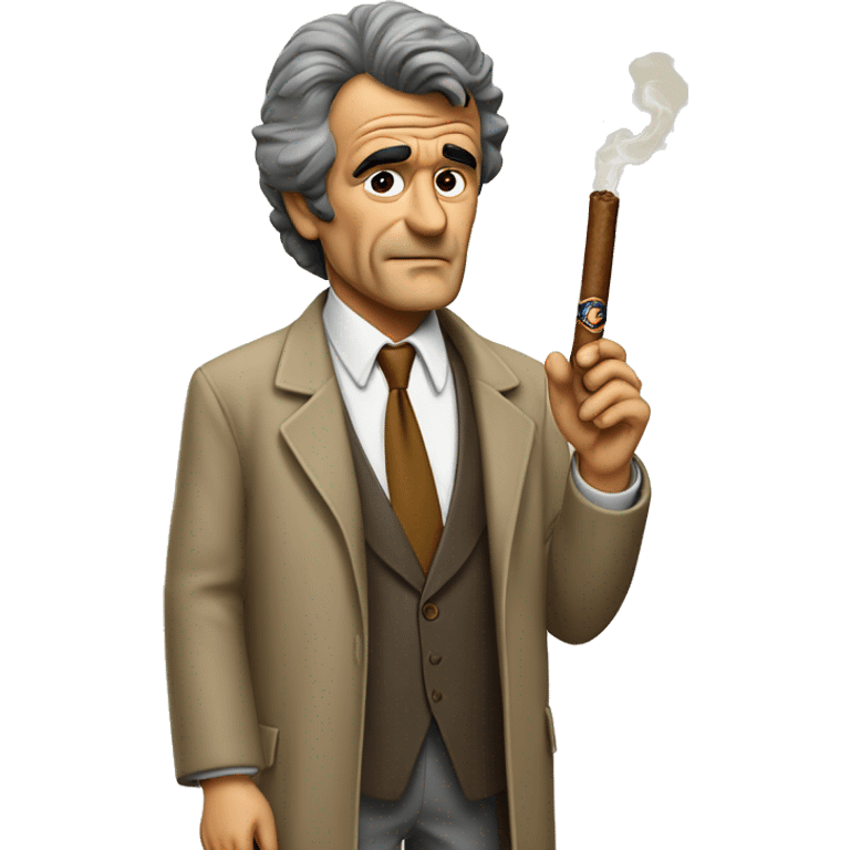 columbo with big cigar emoji