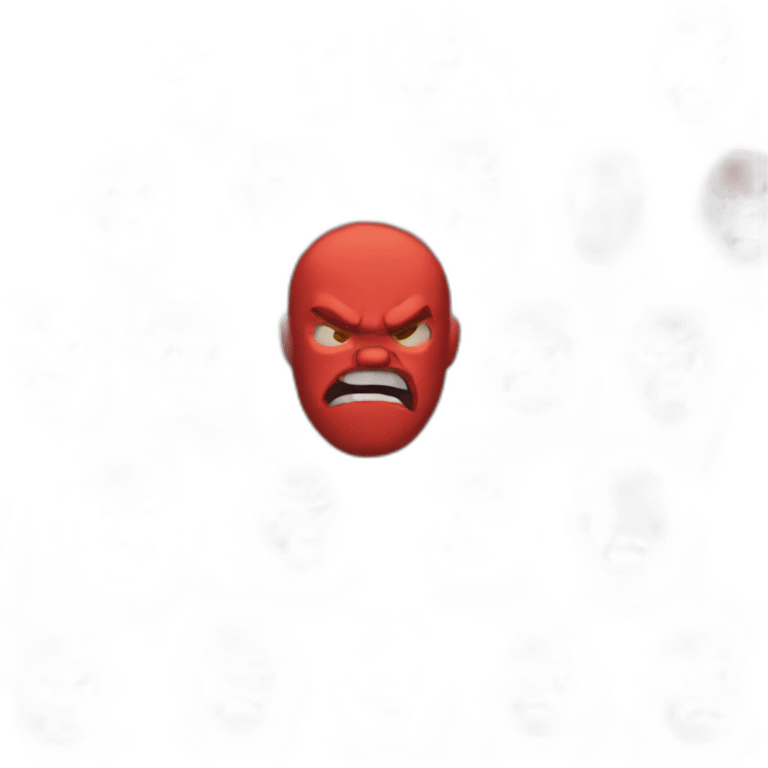 angry red man emoji