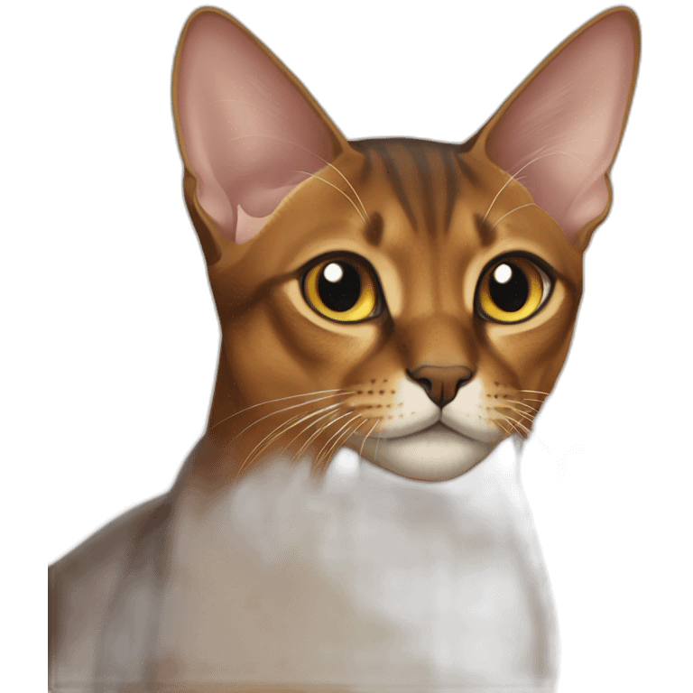 Abyssinian cat ju m p ping emoji