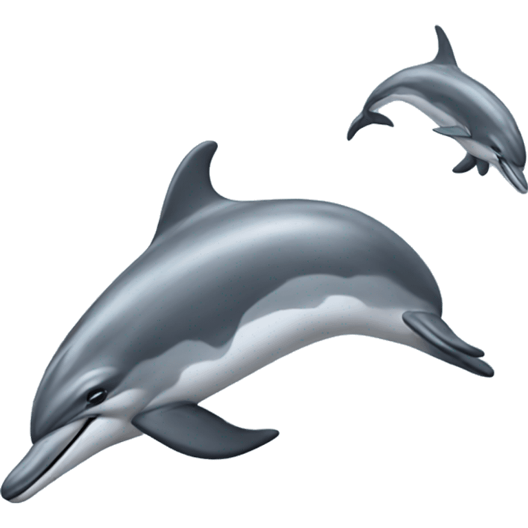 flying dolphins  emoji