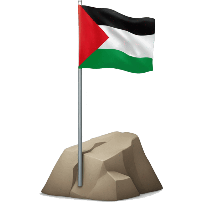 Palestine flag with no entry symbol emoji