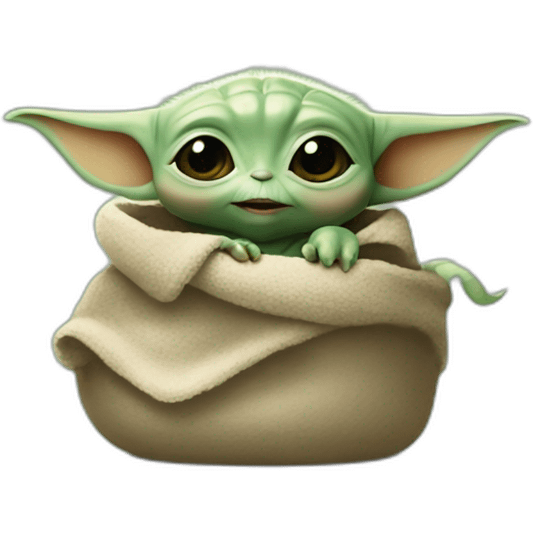 Baby yoda with baby dinosaur  emoji