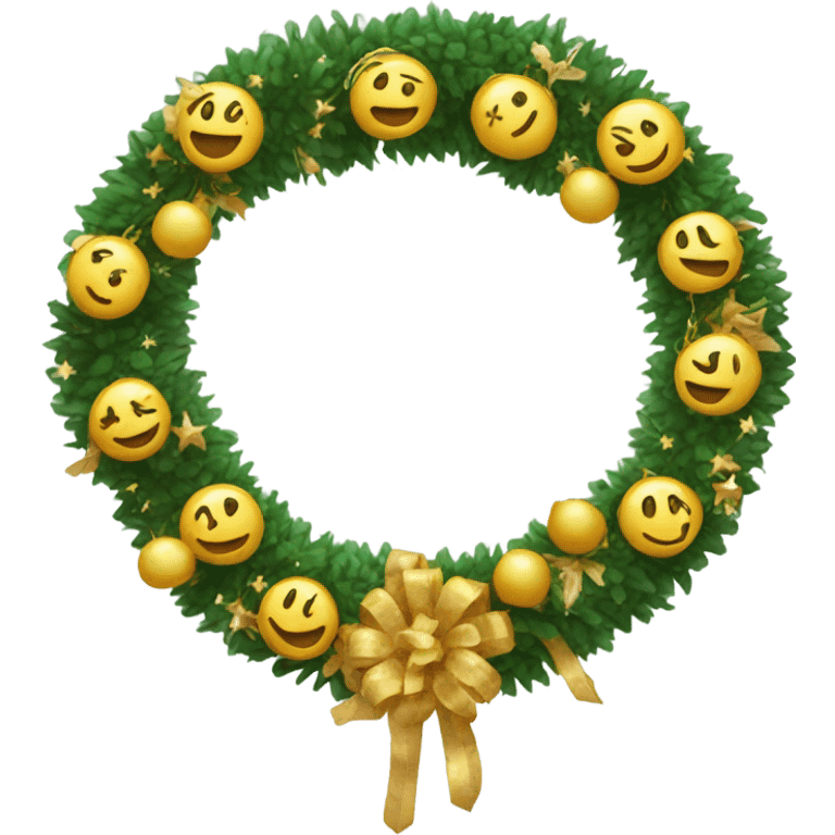 New Year's garland  emoji