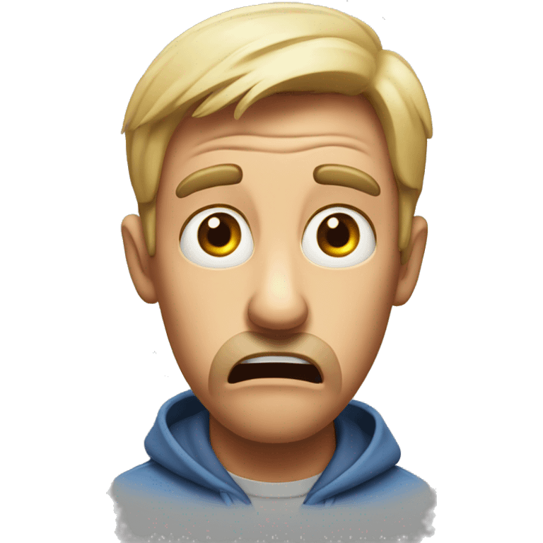 A shocked man emoji