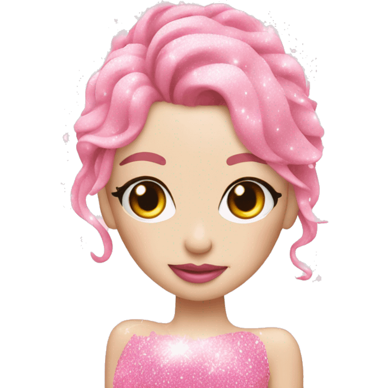 Fairy light pink perfume glitter emoji