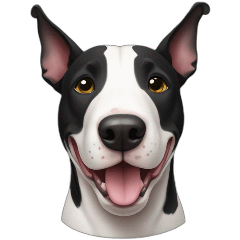 Black English bullterrier  emoji