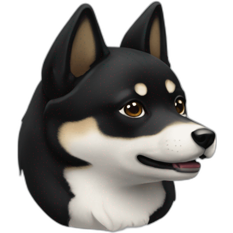 balck shibainu emoji