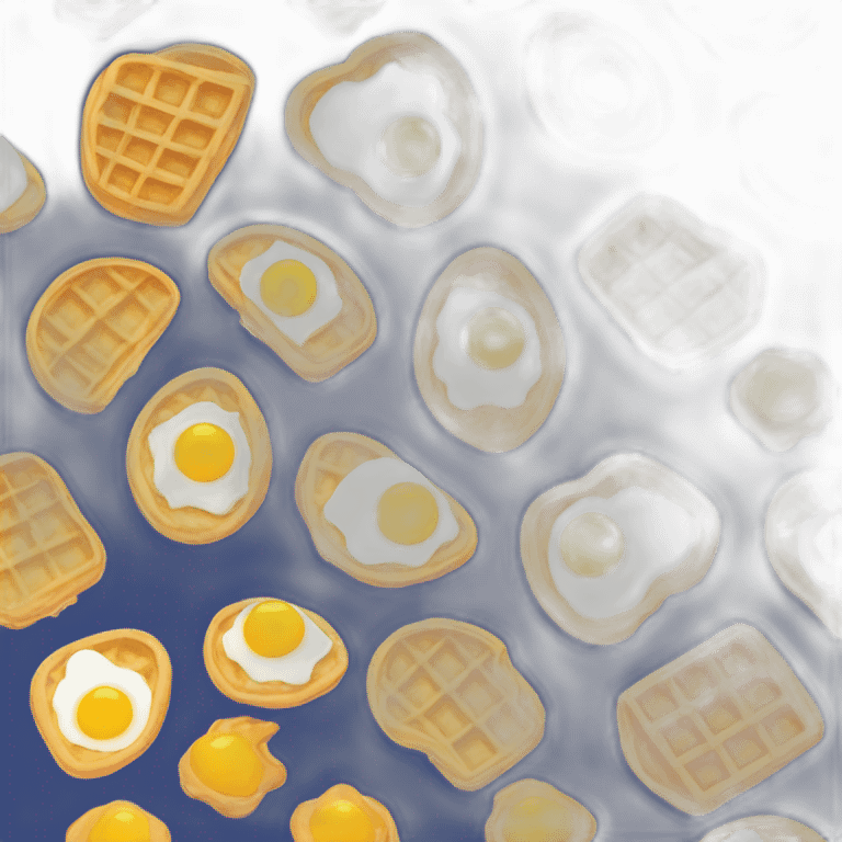 Hong Kong style egg waffles emoji