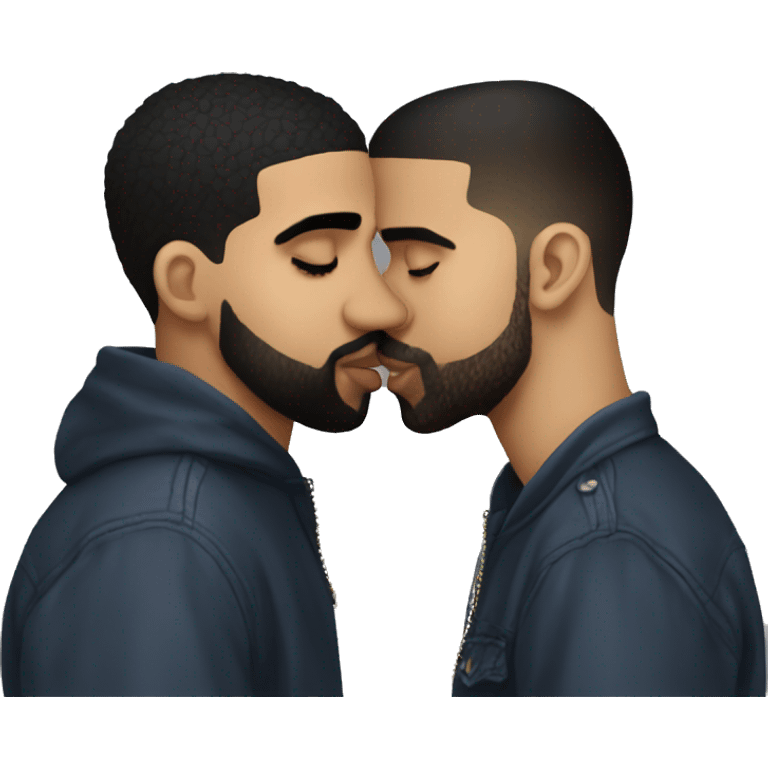 drake kissing drake kissing drake kissing drake emoji