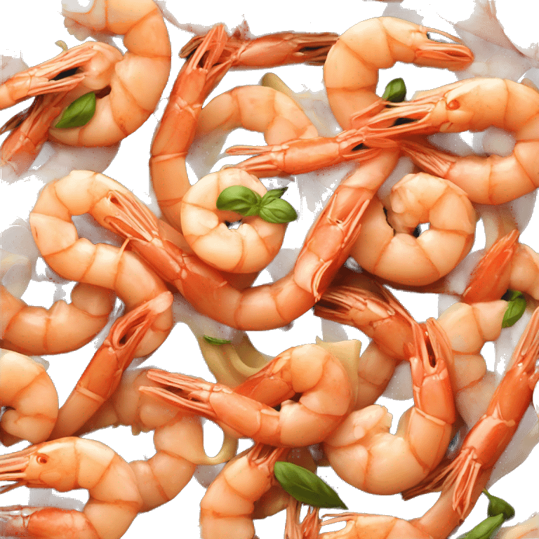 Italian shrimp pasta emoji