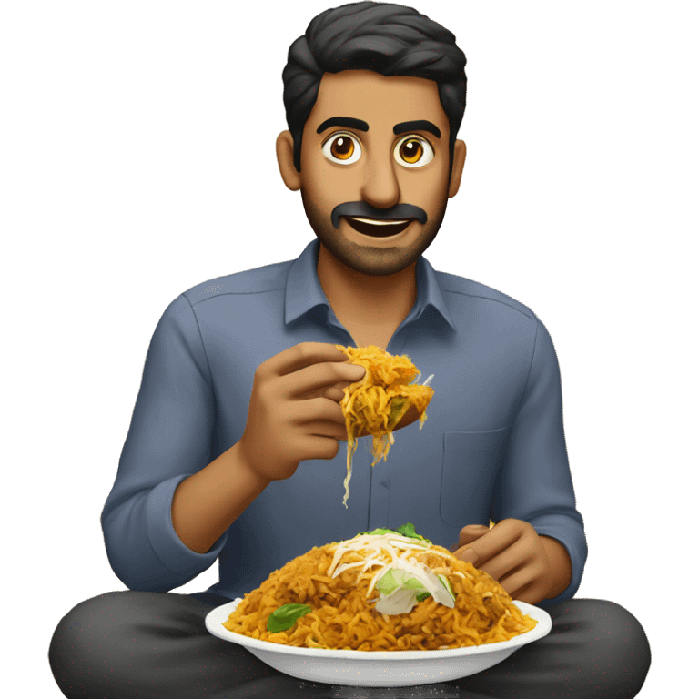 pakistani eating biryani emoji