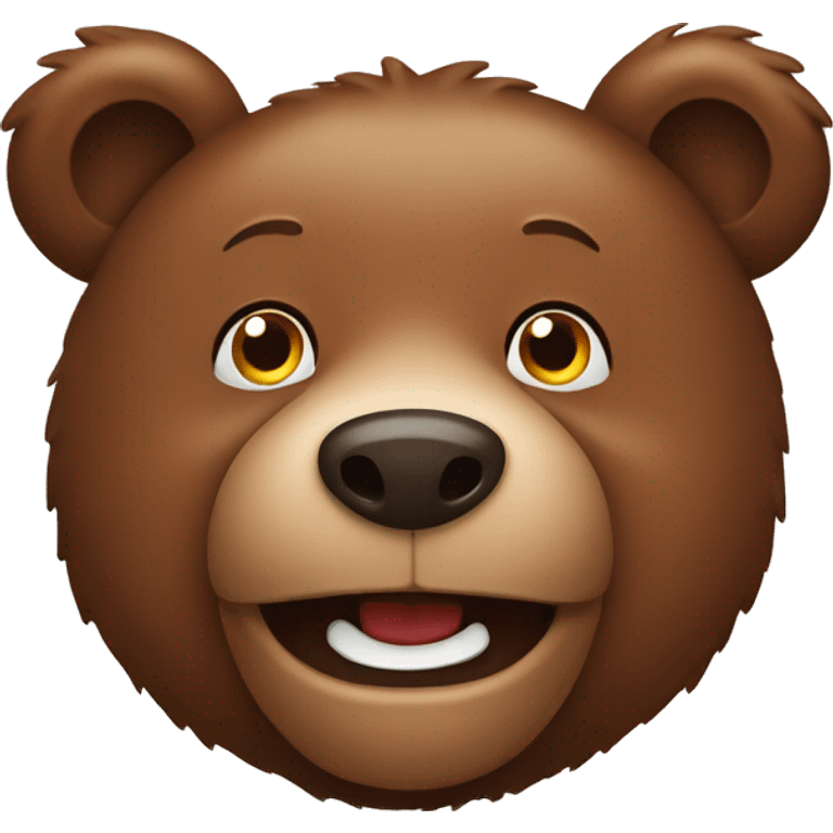 Happy brown bear emoji