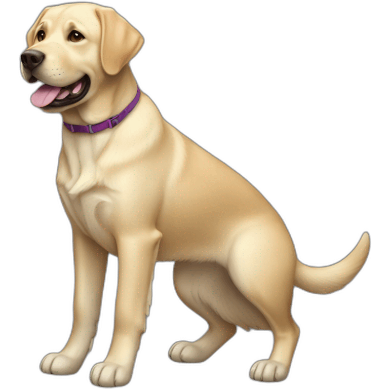 Labrador Retriever Dog Full Body emoji