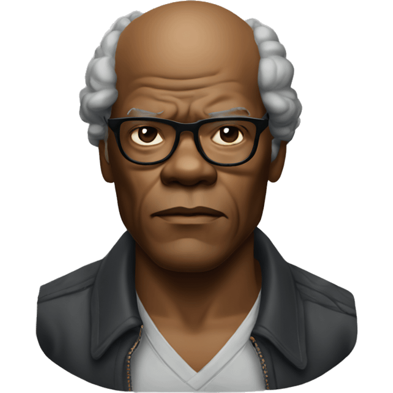 samuel l jackson serious wearing shirt emoji