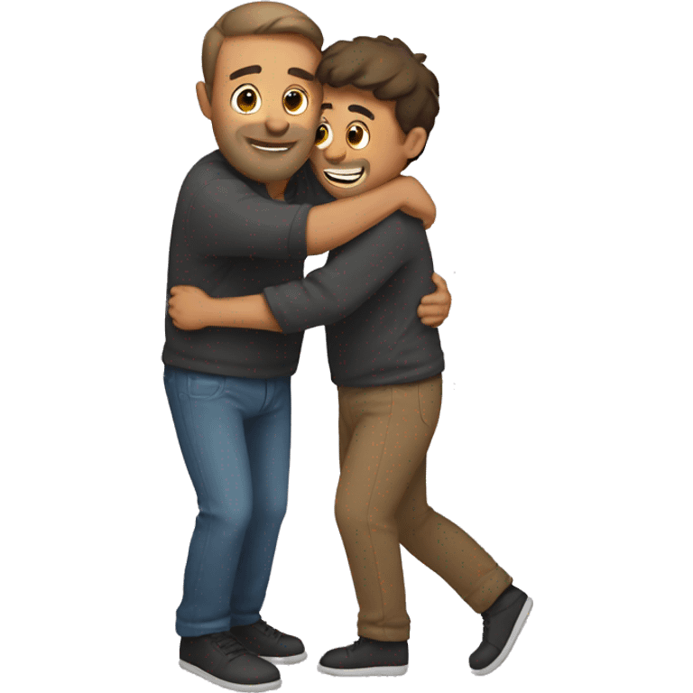 Hugging dad emoji