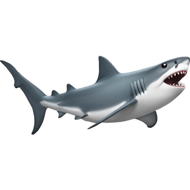 Shark walking on land emoji