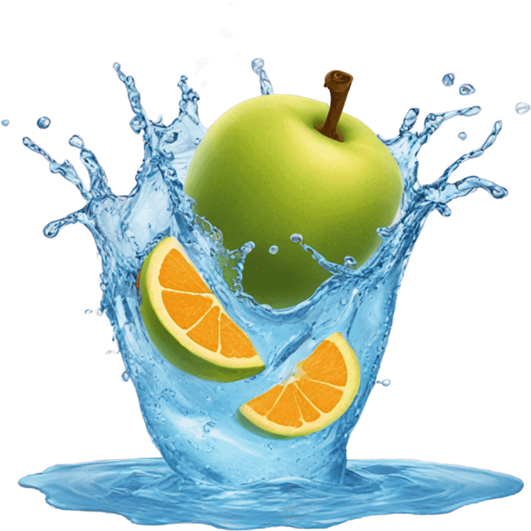 fruit water splash emoji