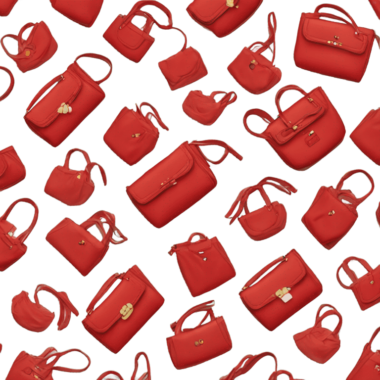 Kate spade red purse emoji