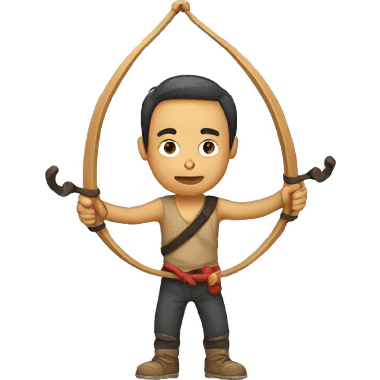 person with slingshot emoji