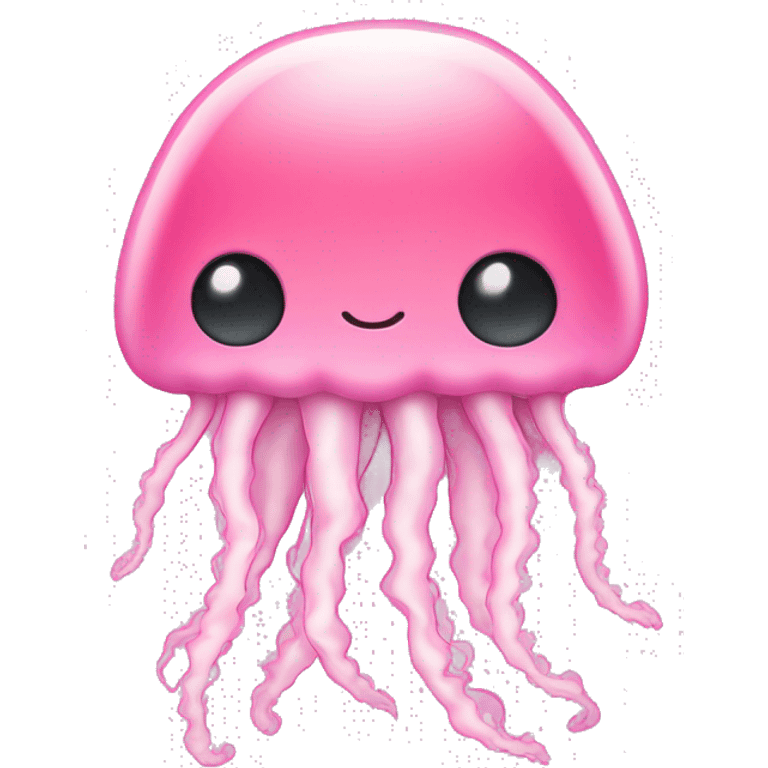 Jelly fish pastell pink emoji