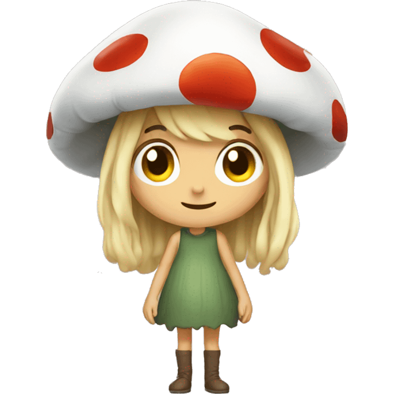 Mushroom girl emoji