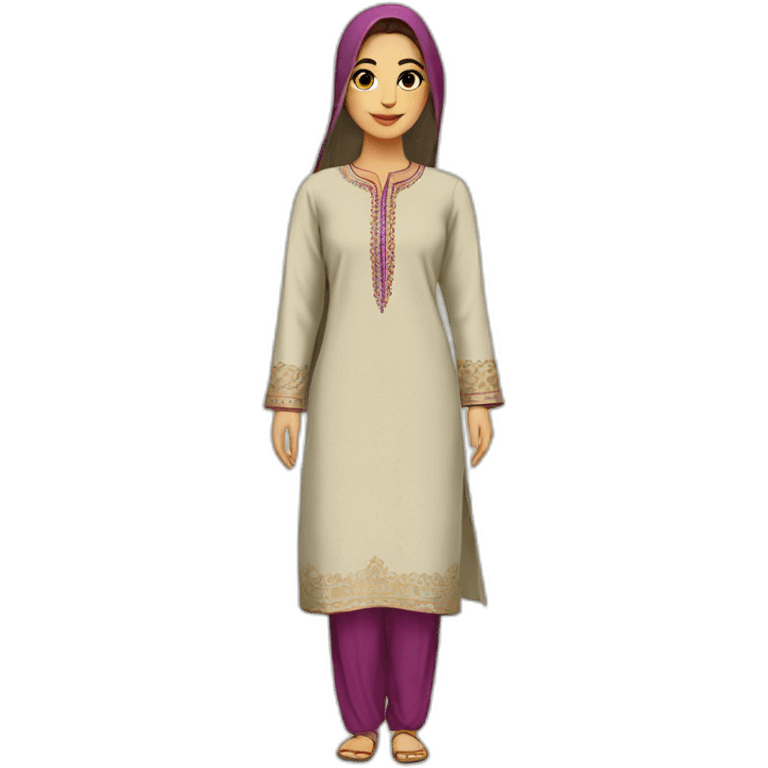 Full shalwar kameez emoji