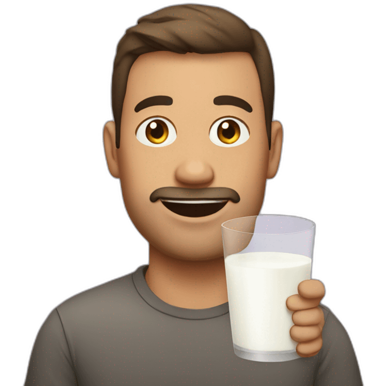 Dad with milk emoji