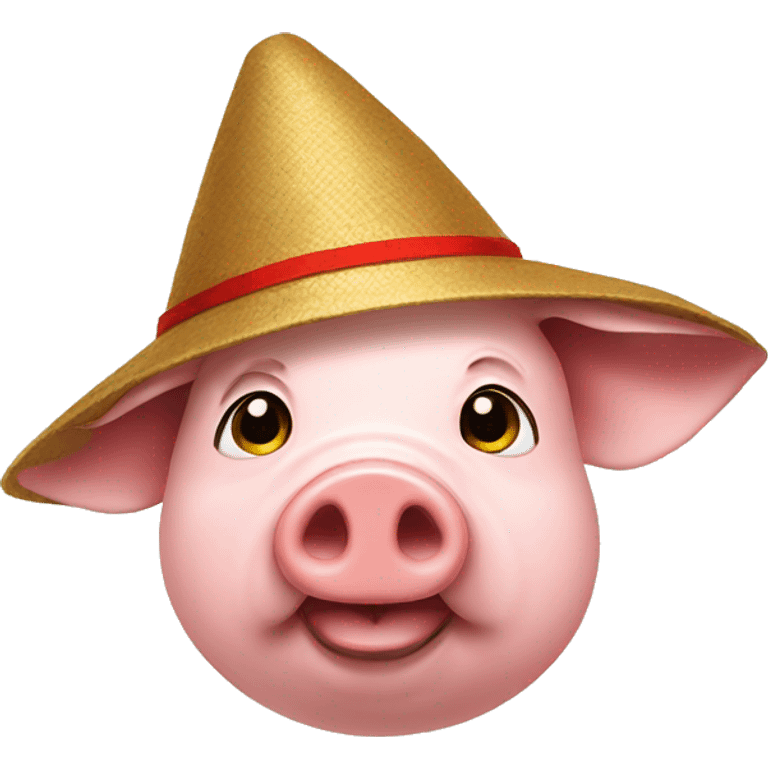 pig-with-vietnamese-hat emoji