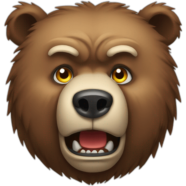 Bear angry emoji