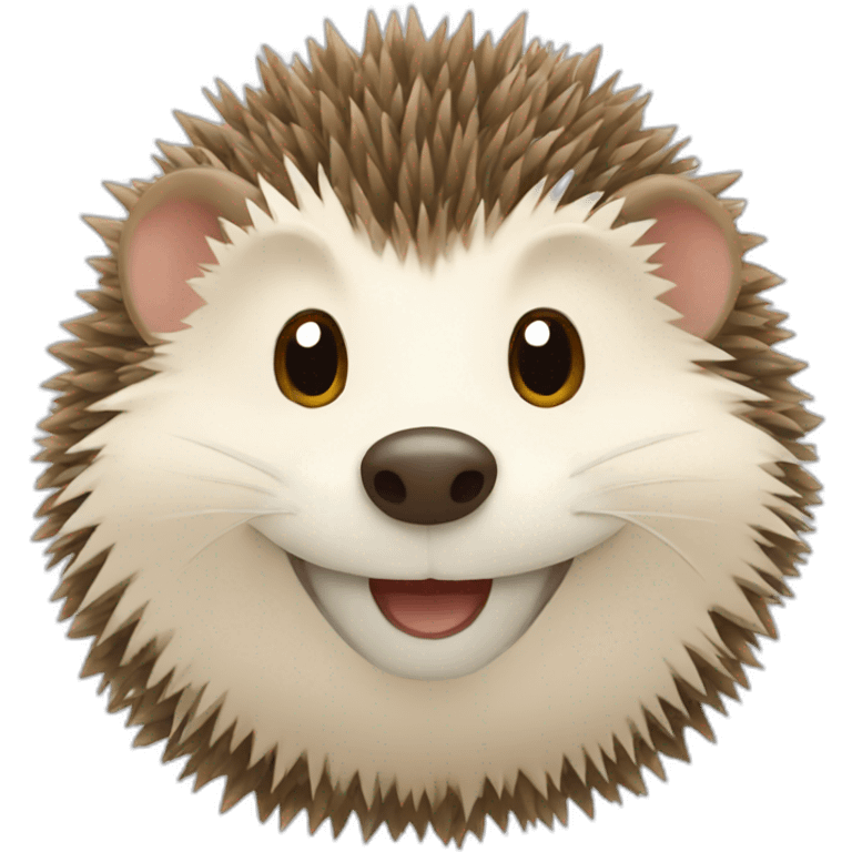 Happy hedgehog emoji