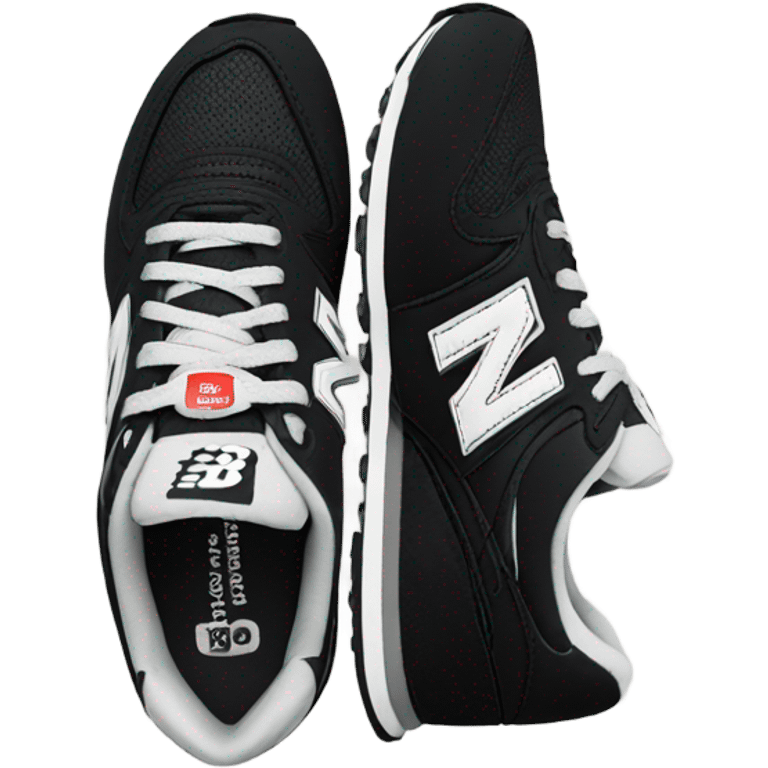 Black new balance sneakers emoji