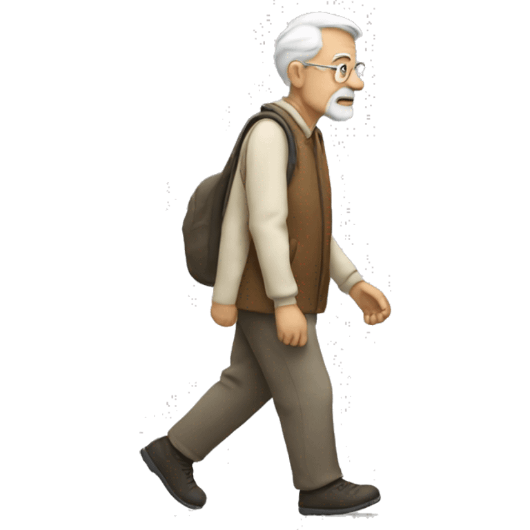 Old man walking emoji