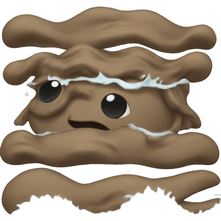 Poo that is surfing emoji