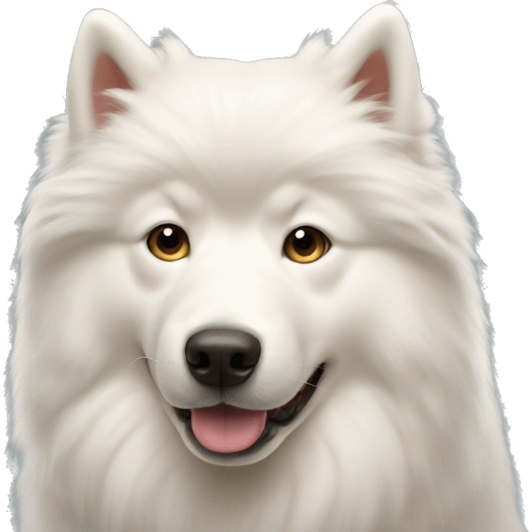 Gold samoyed emoji