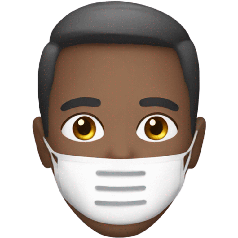 man wearing skin care face mask emoji