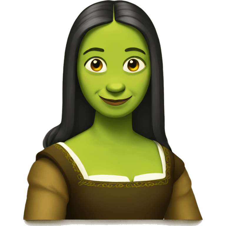  Shrek as mona lisa emoji