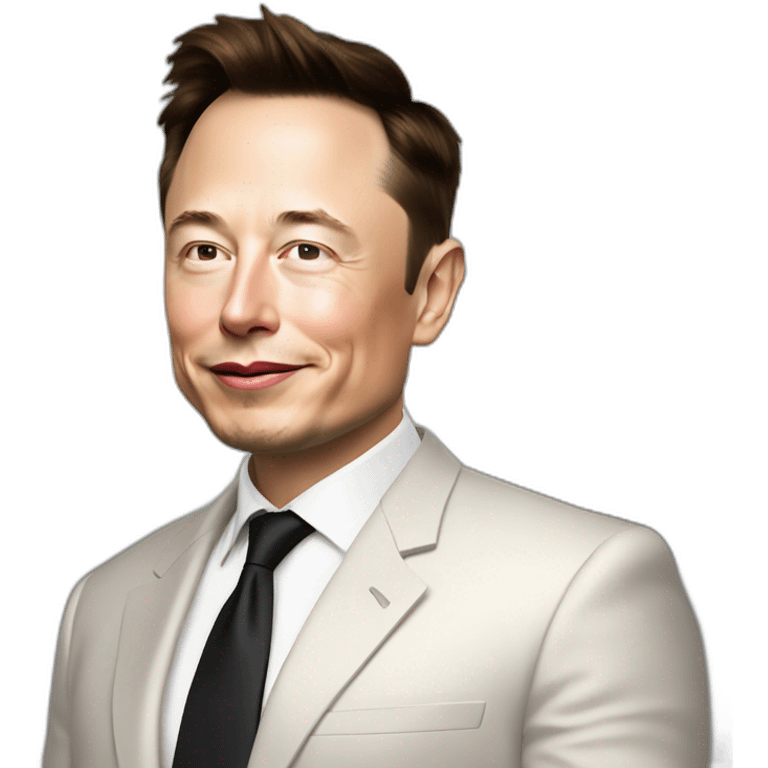 elon musk con un tesla emoji