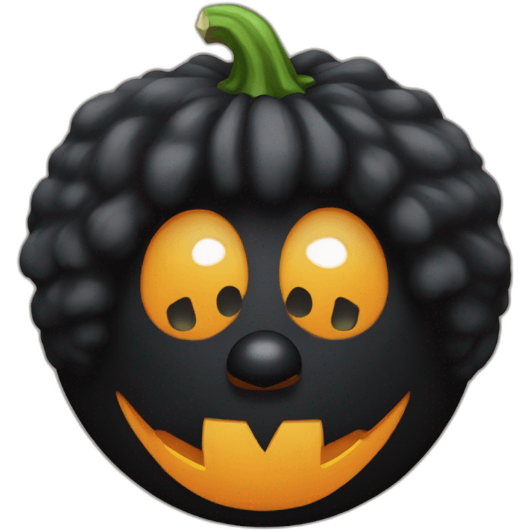 Golliwog pumpkin emoji