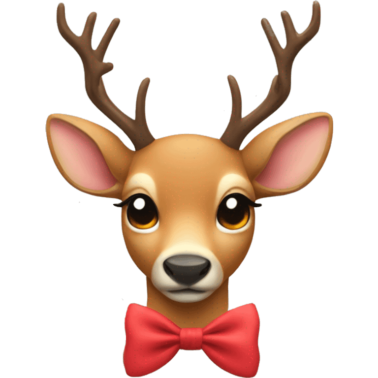 deer with bow emoji