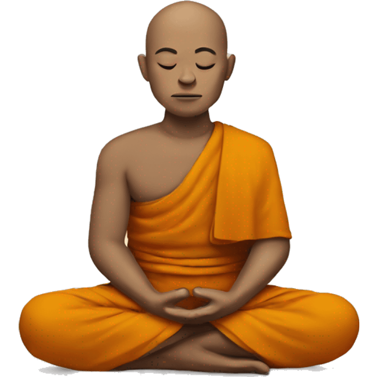 Meditating monk emoji