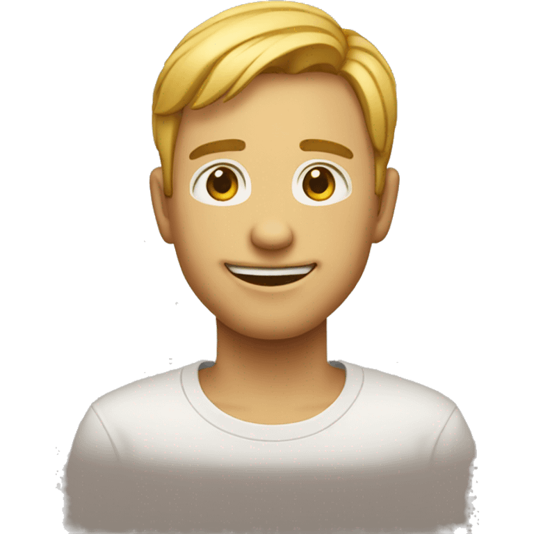 Emoji sorrindo mostrando legal emoji