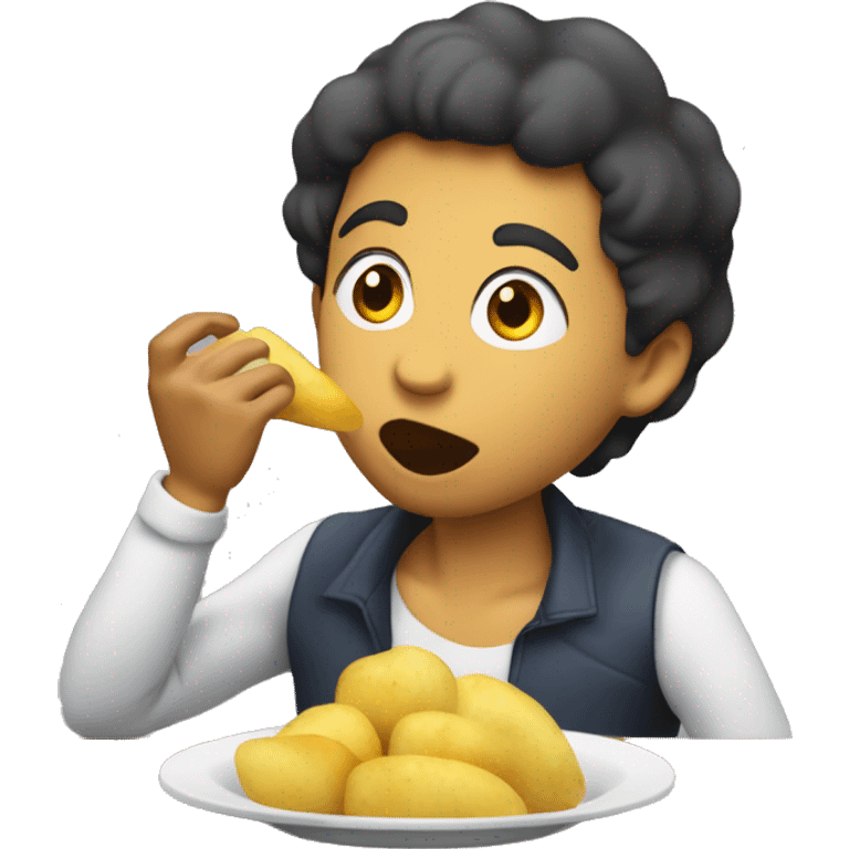 Oliva Rodrigo eating potato’s emoji