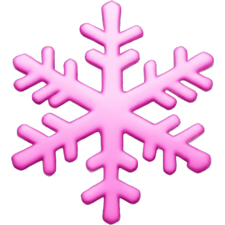 pink snowflake emoji